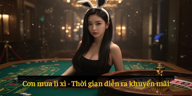 Thời gian cơn mưa lì xì khuyến mãi diễn ra